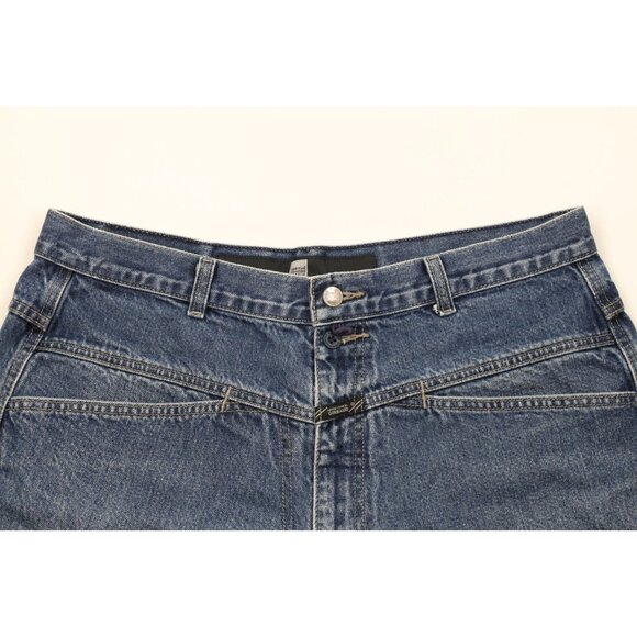 Vintage 90s Marithe Francois Girbaud Mens 36 Faded Baggy Fit Denim Jean Shorts - Picture 2 of 13